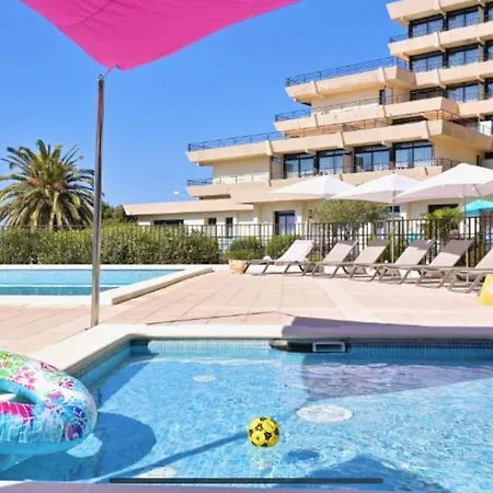 Appartement T2 Avec Piscine Chauffee - Vue Exceptionnelle Sur La Mer - Parking & Wifi - Plage A 50M *
